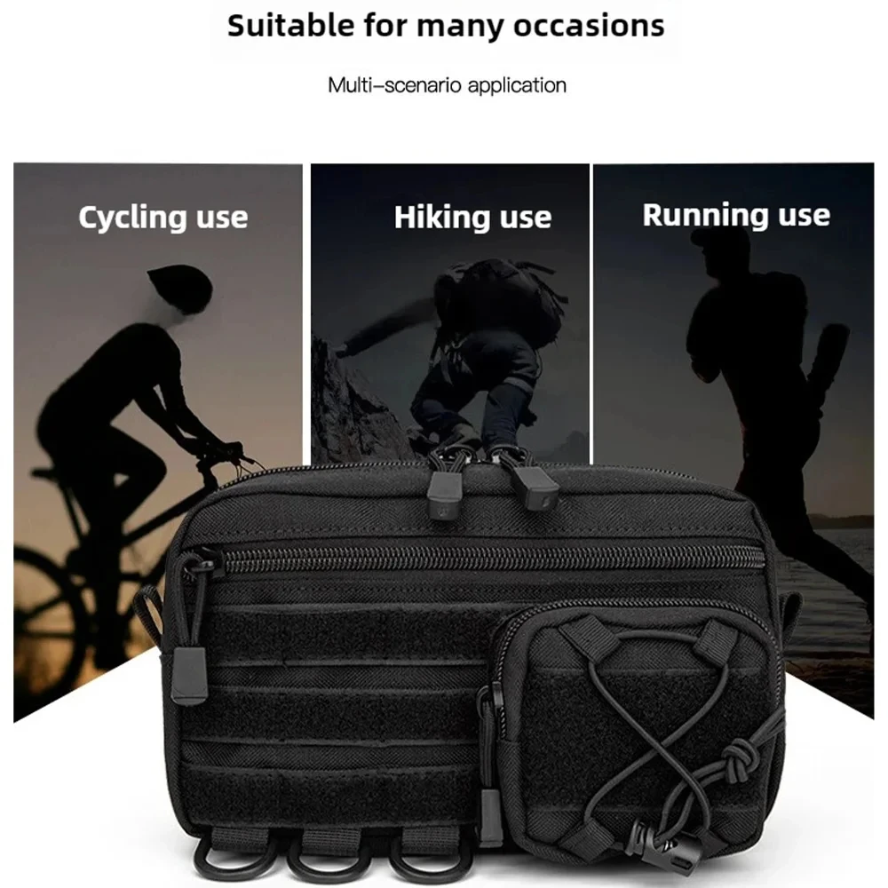 Taktische Hüfttasche für Herren, multifunktionale Gürteltasche, Outdoor-Hüfttasche, tragbare Handytasche für Camping, Klettern und Wandern. – Detail 2