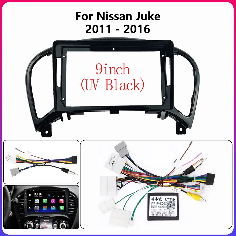 Для Nissan Esq Juke Ns418 2011-2016 9-дюймовый автомобильный радиоприемник Android стерео экраны аксессуары навигация приборная панель кабели рамка canbus