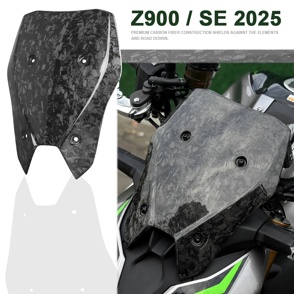 

New 2025 For Kawasaki Z 900 Z900 SE Z900SE Motorcycle Accessories Windshield Windscreen Visor Air Deflector Wind screen