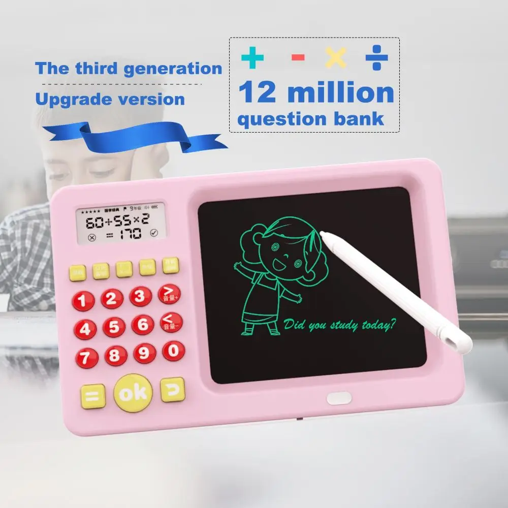 Kinder Puzzel Handschrift Bord Orale Hoofdrekenen 2 In 1 Tablet Schilderen Leren Training Machine Met Spaans Voor Kind