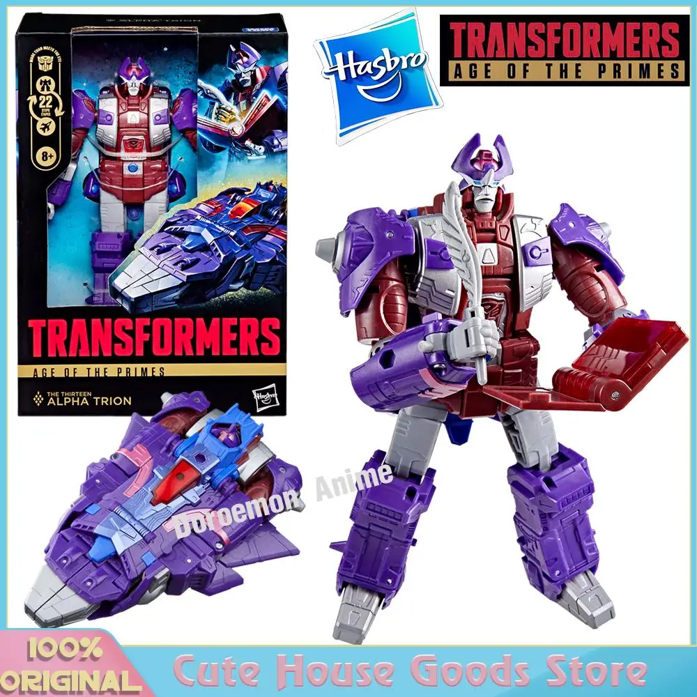 

In Stock Original Hasbro Transformers Age of The Primes Voyager Class The Thirteen Alpha Trion Table Action Figure Gift for Kids