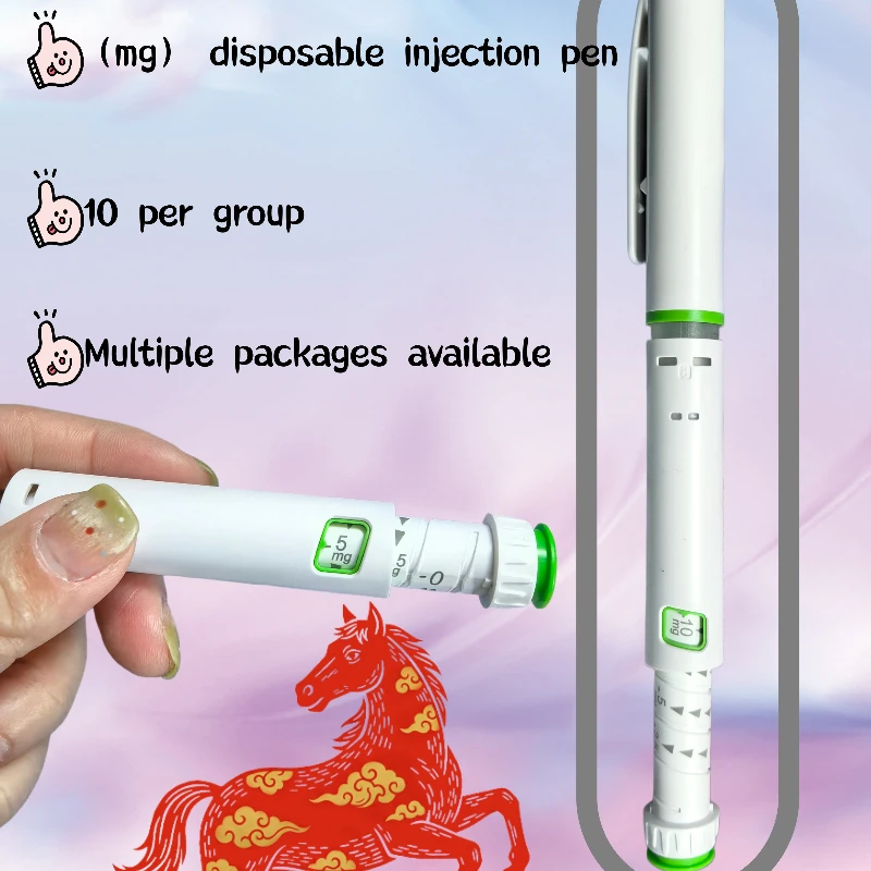 disposable injection pens, suitable for insulin, growth hormone, and 3ml ink cartridges (excluding medication)10 PCS "mg model"