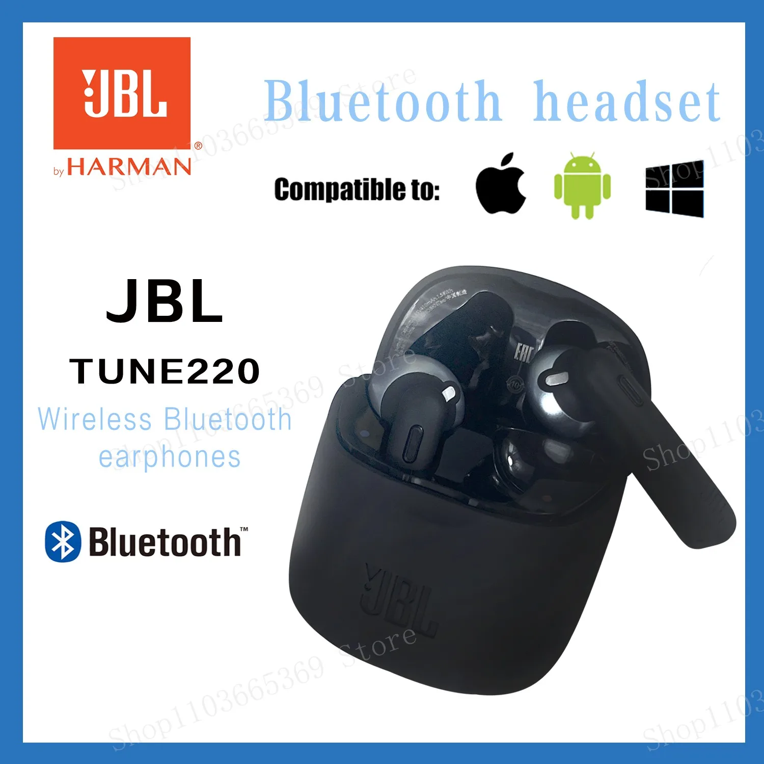 

Оригинальные беспроводные Bluetooth-наушники JBL TUNE 220 TWS T220TWS, стереонаушники с басовым звуком, гарнитура с микрофоном