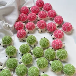 New Velvet Cute Little Turtle Car Keyring Mini Turtle Handmade Wool Crochet Backpack Hanging DIY Keychain Girls Creative Gifts