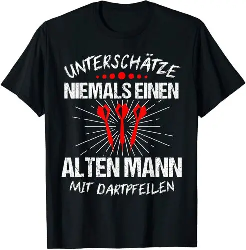 Neu Herren Dart Lustig Darts Outfit Dartspieler Darten Premium Geschenk T-Shirt