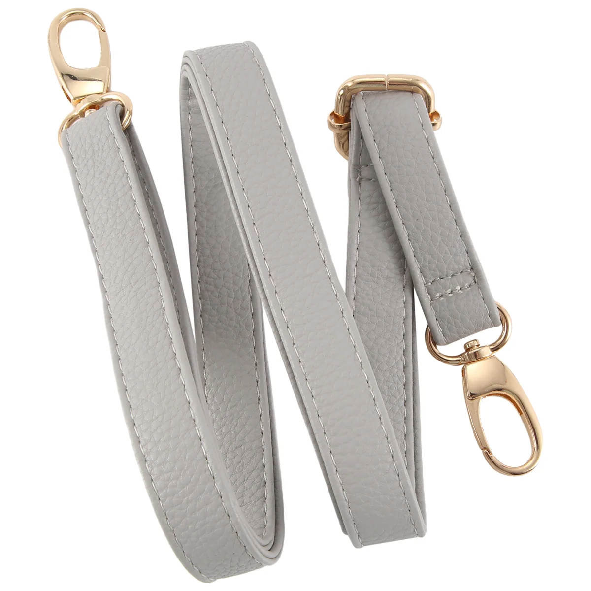 DIY Replacement Leather Bag Shoulder Strap Handle Body Adjustable 140*2cm, gray