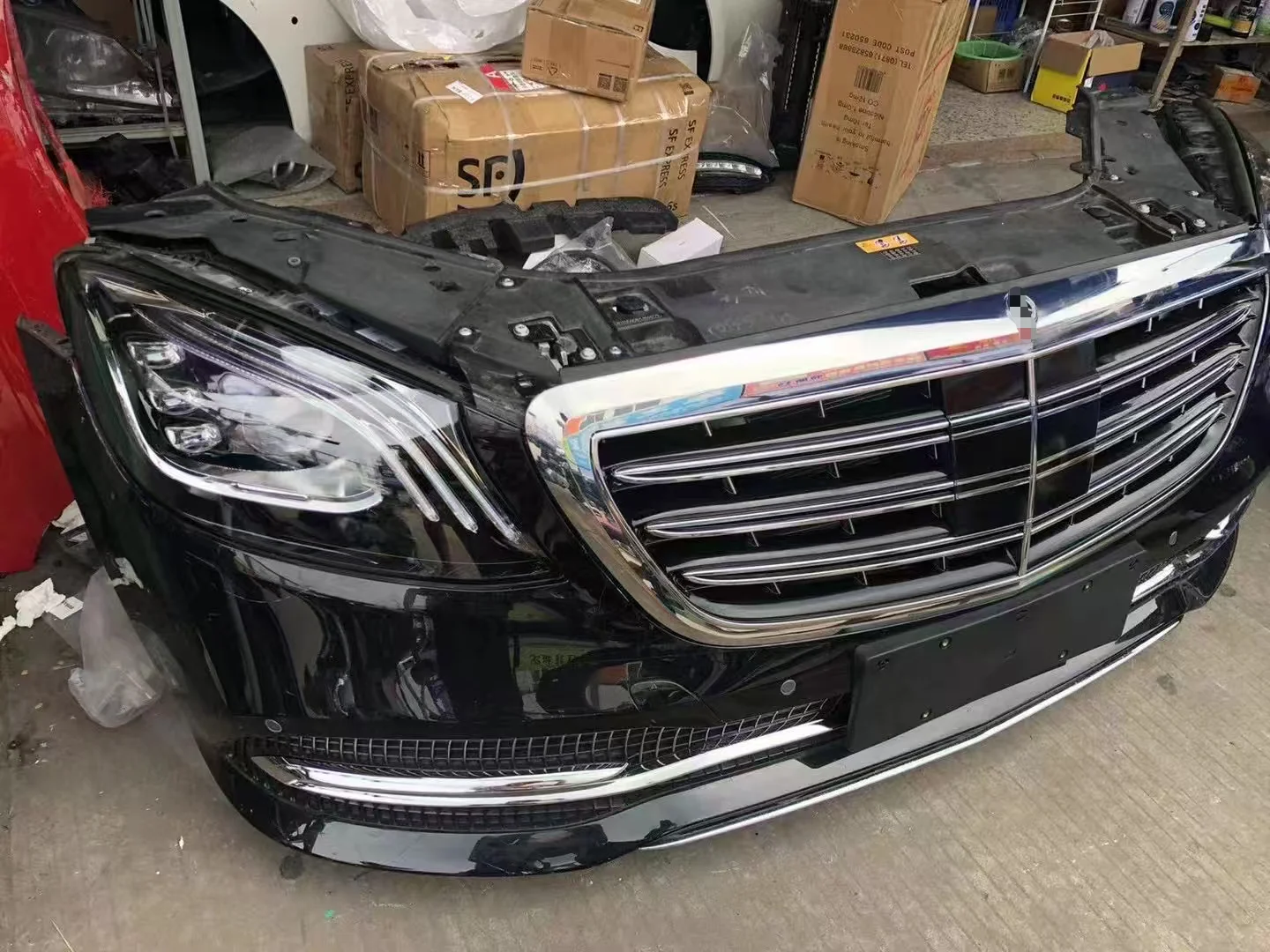 Auto Body Parts Compatible with  S-Class W222,  Style Bumper, Grille, Taillights, Headlights & Diffuser
