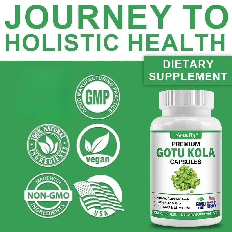 Premium Centella Asiatica Capsules - Brain Supplement - Brain & Nervous System, Calm, Mental Clarity, Improve Skin