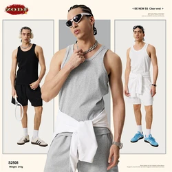 ZODF New 2025 Summer Basic Tank Tops For Men Unisex Casual Sleeveless Sport TEE Vest Brand Clothes HY0977