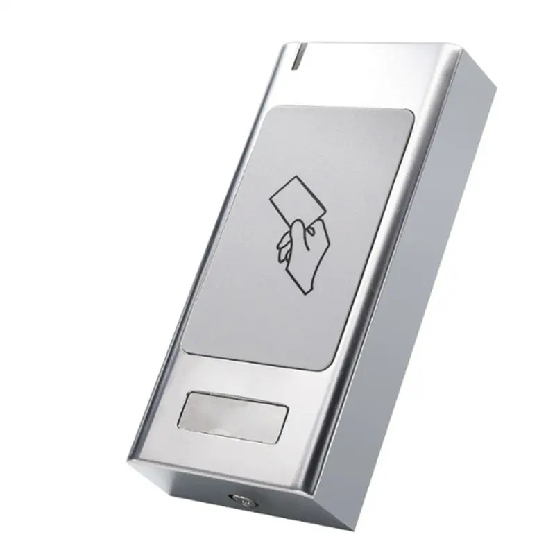 

ABKN-Access Control Card Reader 125Khz RFID/EM 13.56Mhz IC/Wiegand 26-34 S6R IP66 Waterproof LED Indicator Metal Body 125Khz ID