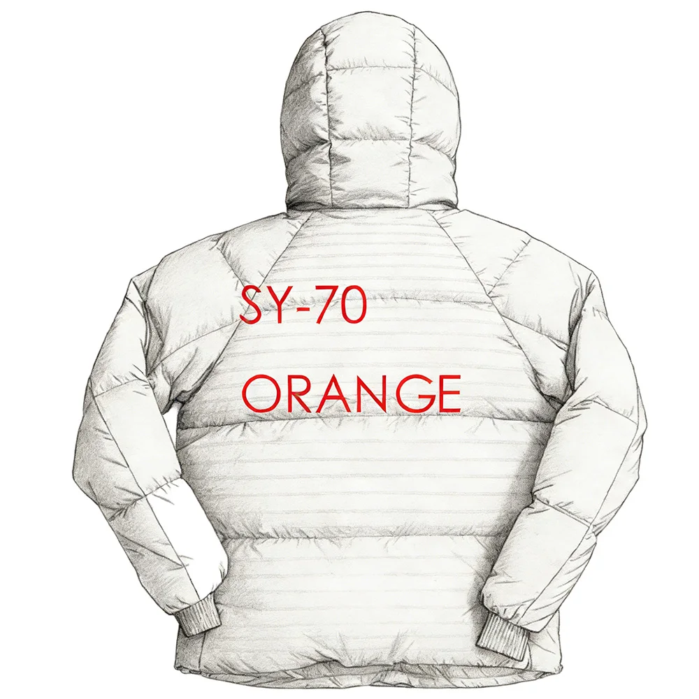 SY-70 Men's Warm Plush Hooded Jacket Thick Winter Casual Outdoor Wear with Inspired Design