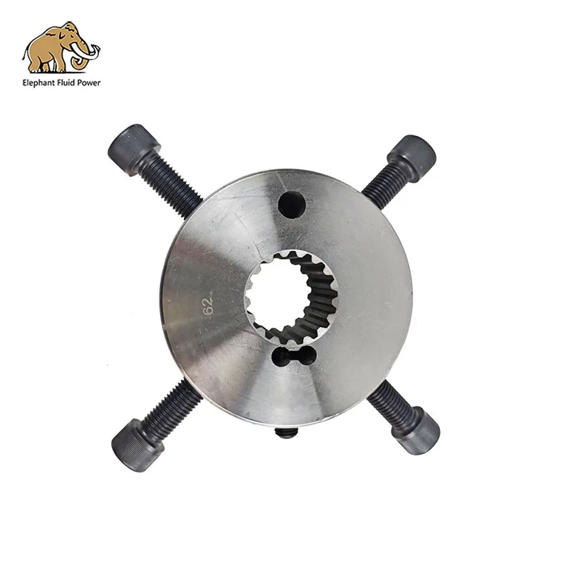 

On sale Excavator Spare Parts Rubber Coupling Spline 62# 20cm 4 Holes 17T 160*58*51*65 Large shaft