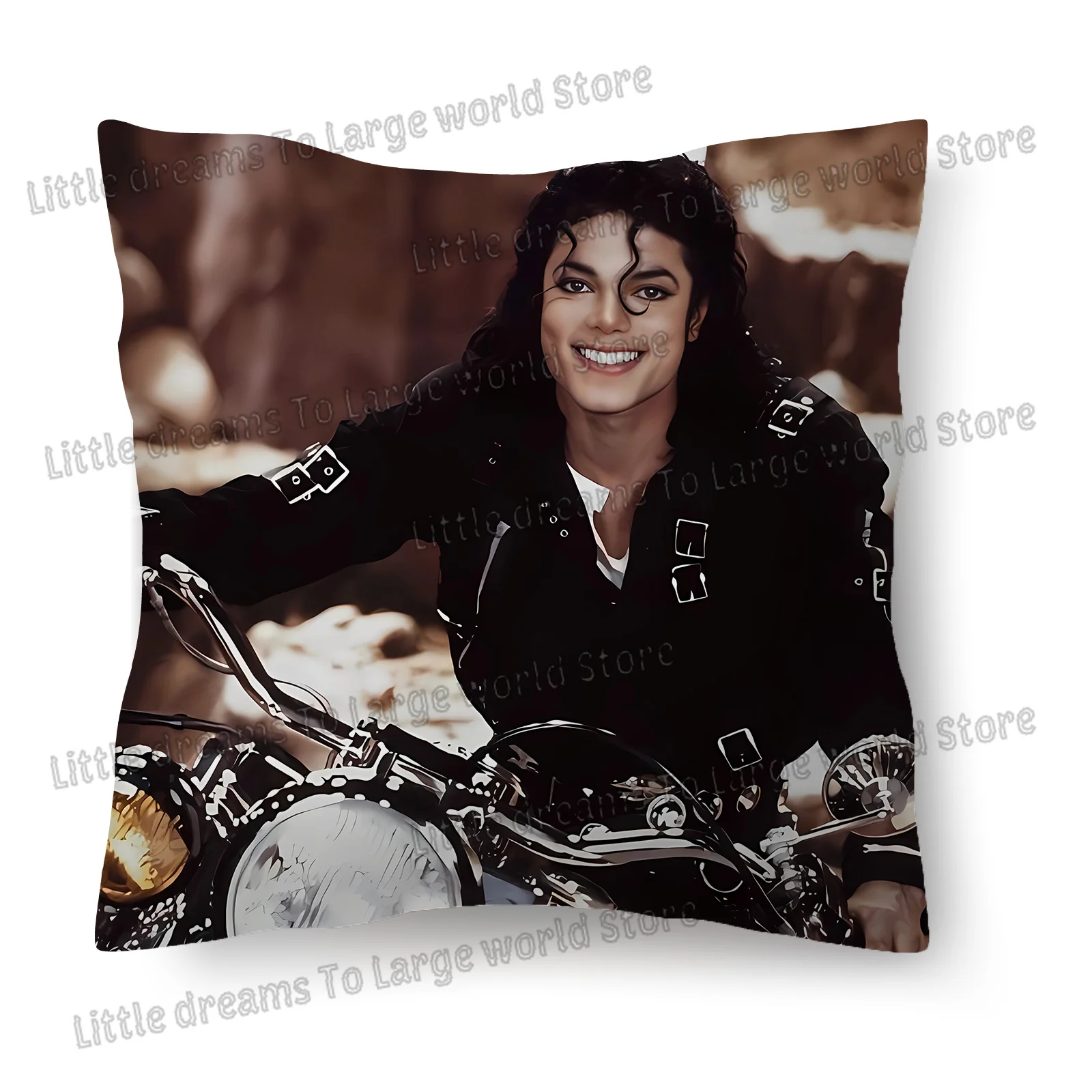 Michael Jackson Pillowcase Singer MJ Decorative 45x45 Pillowcases for Sofa Cushions Square Single-sided Pillowslip Home Ornament - view 5