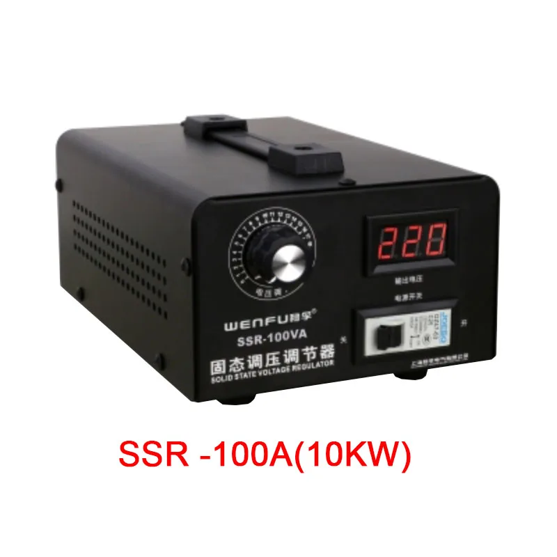 Imagem -06 - Regulador de Tensão Controlado Silício Eletrônico Monofásico Estado Sólido ca 220v Ssr100va 100a
