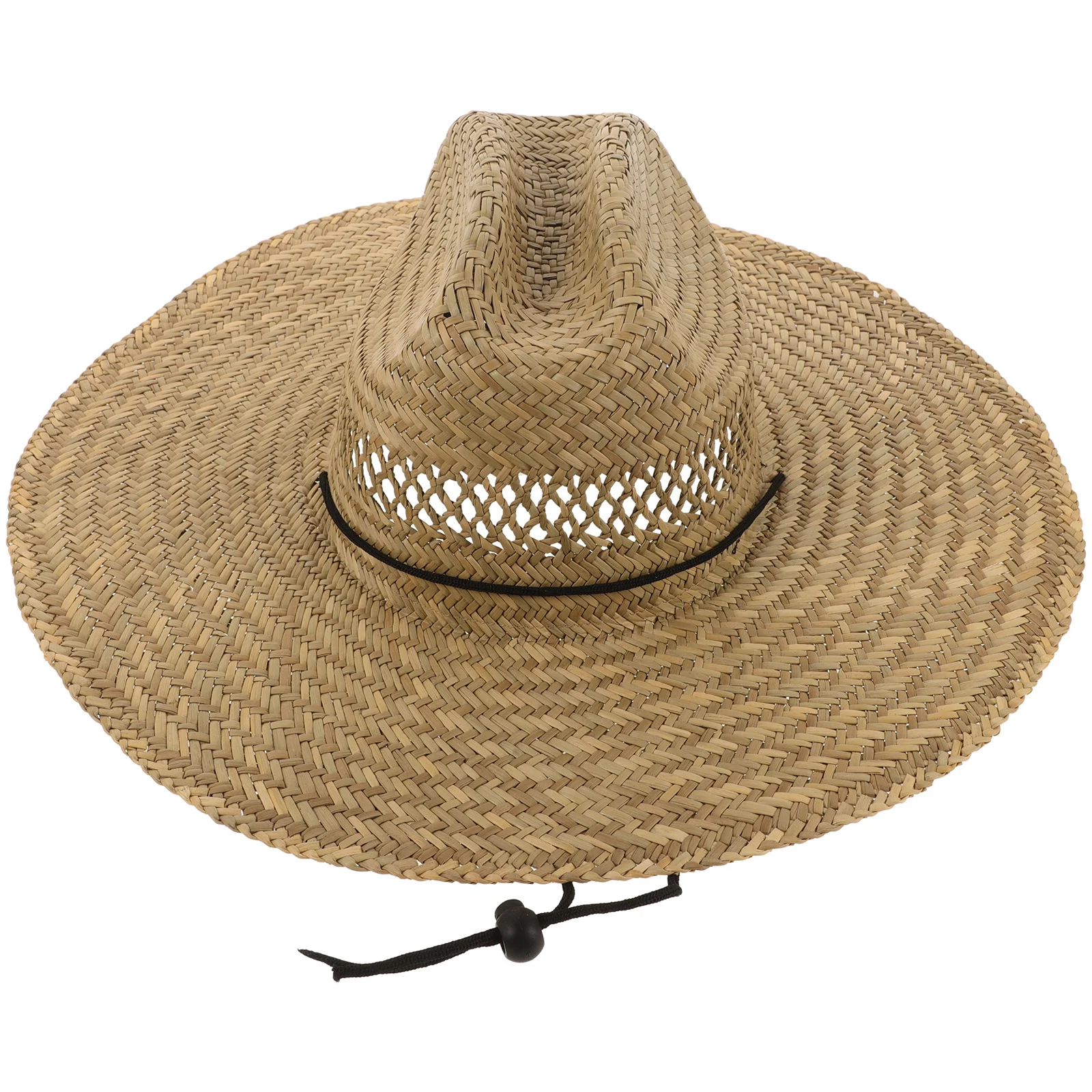 

Straw Wide Brim Sun Hat Rustic Farmhouse Casual Outdoor Beach Breathable Lightweight Straw Bucket Hat for Men Women Summer Sun