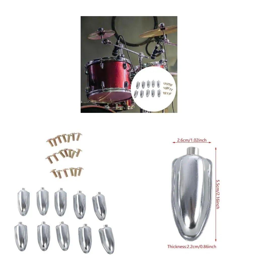 Q39E Drum Ear Metal Drum Lugs Drum Connectors Drum Accessories Drum Hooks Replacement