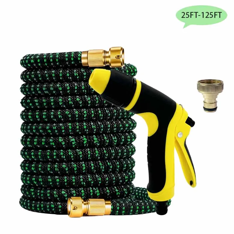 

Expandable Gardening Hose Multifunctional High-Pressure Cleaning Water Gun Suitable For Watering And Irrigating Garden Lawns 1PC