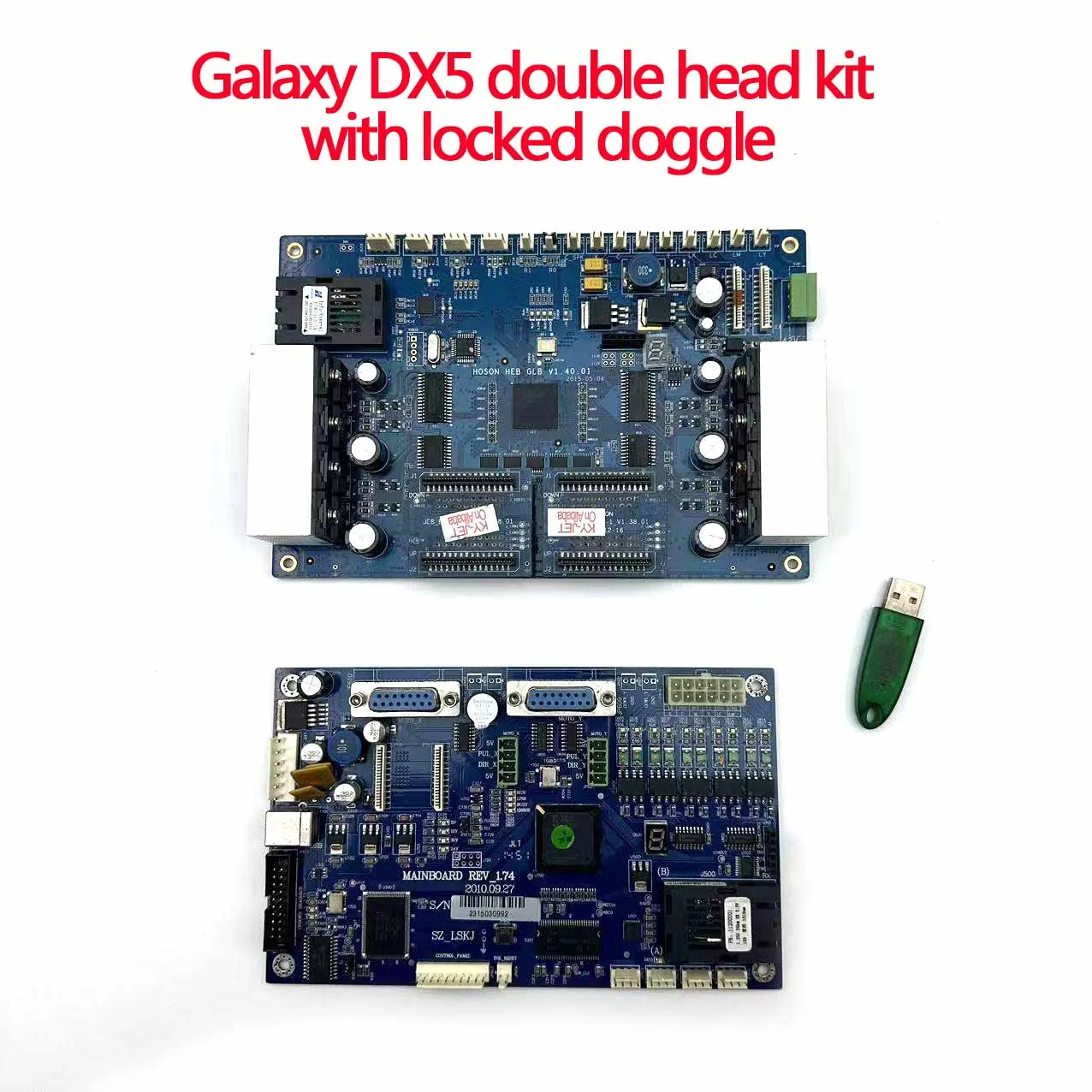 Hoson Head /mother Board set for DX5 Double Head USB Version Carriage Board for Allwin Xuli Human Audley Solvent Printer