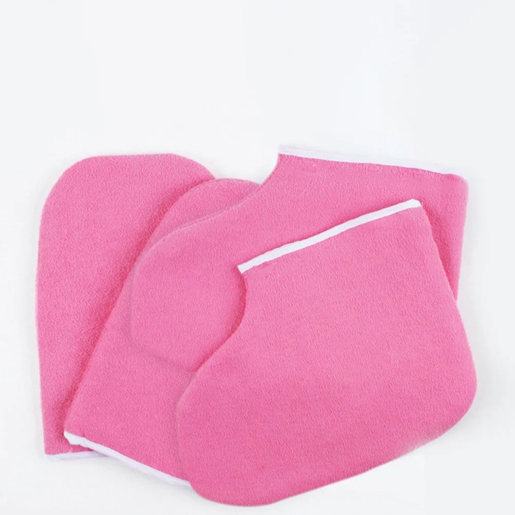 

1Set Paraffin Wax Gloves and Booties Thermal Insulated Mitts for Hand Foot Spa Pedicure Treatment Moisturizing Therapy