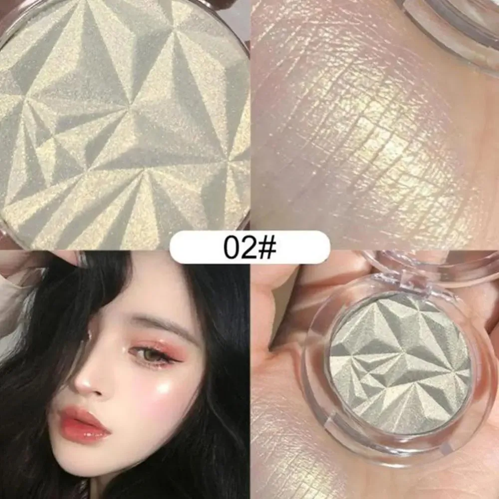 シマーハイライターパウダーパレット超濃縮長持ちパールグリッターパウダーフェイスメイクアップ防水