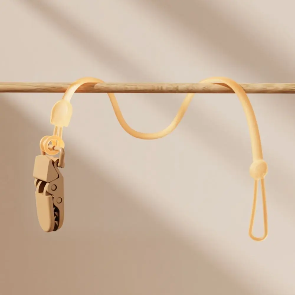 

Цепочка с защитой от падения, держатель для соски, зажимы, аксессуар для соски, мультяшный медведь, детская цепочка для соски, силиконовый чистый цвет