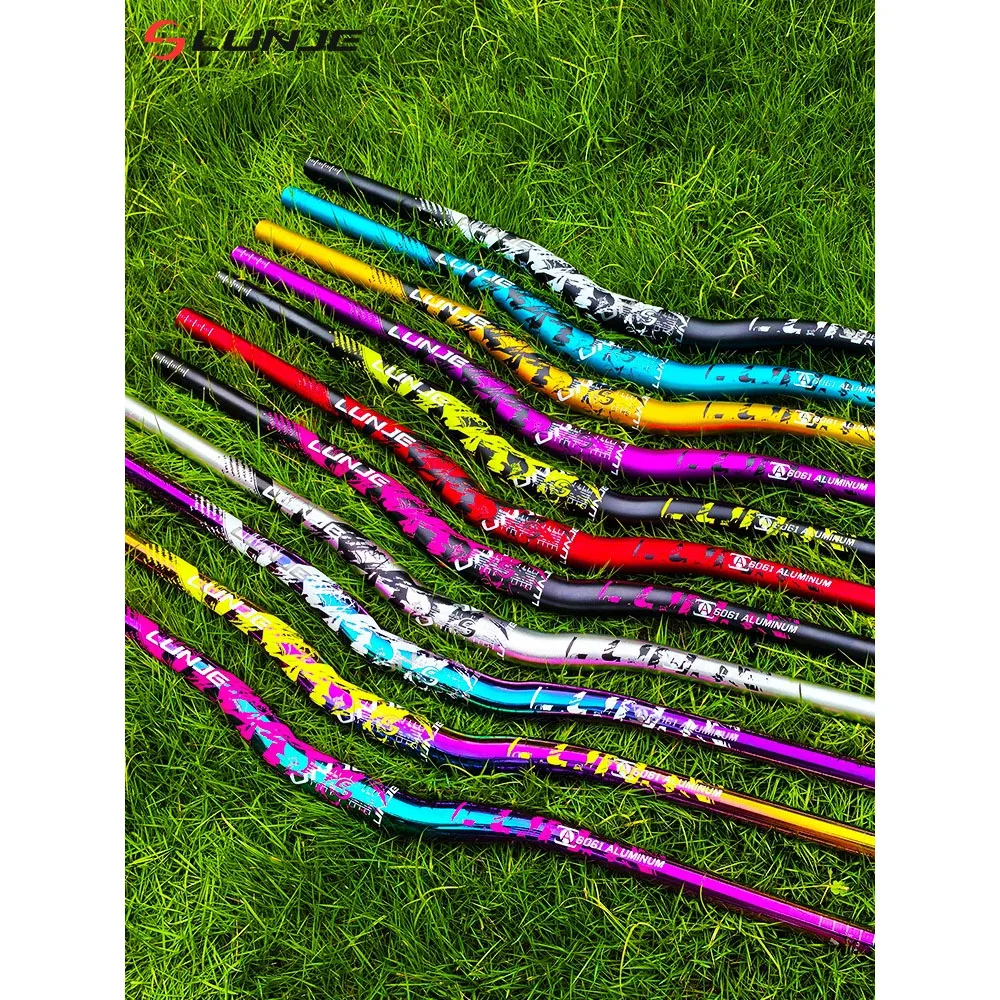 Bicycle Handlebar,downhill Off-road XC/AM Handle,720/780mm Rushing Mountain Dry Fall Mountain Bike Color Label Swallow Handle