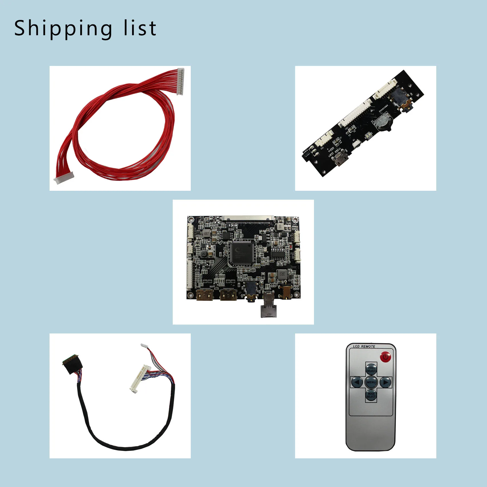 لوحة تحكم LCD صغيرة ، في ، B101EW05 ، LP101WX1 ، HSD101PWW1