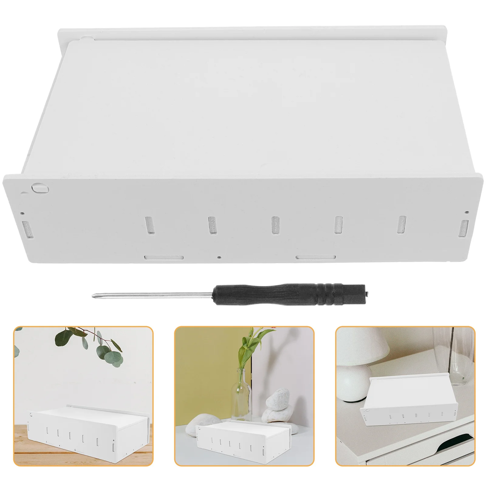 

Wooden Desktop Coin Bill 5 Grids Cash Holder Replacement Currency Till Desktop Receipt Organizer Office Ticket Box Multiple