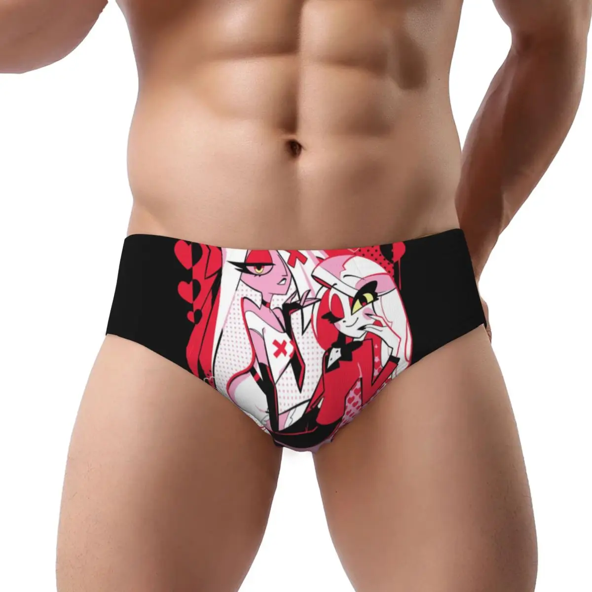 Hazbins personnalisés émission de télévision Animation hôtel slips pour hommes culottes hommes sous-vêtements extensibles caleçons