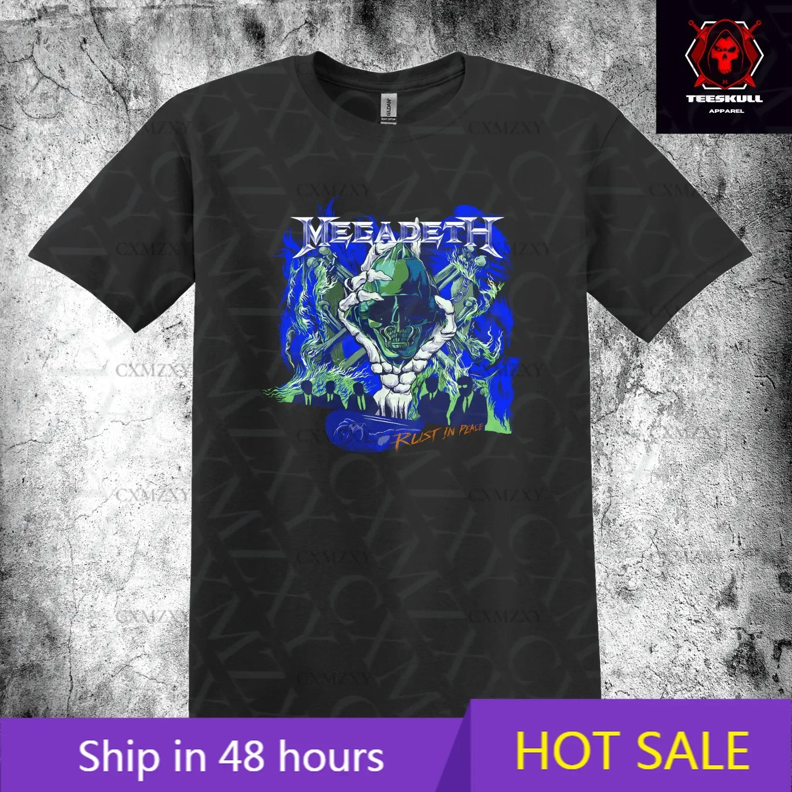 

Megadeaths / Rust in Peace Heavy Metal Rock Unisex 100% Cotton T-SHIRT S-3XL