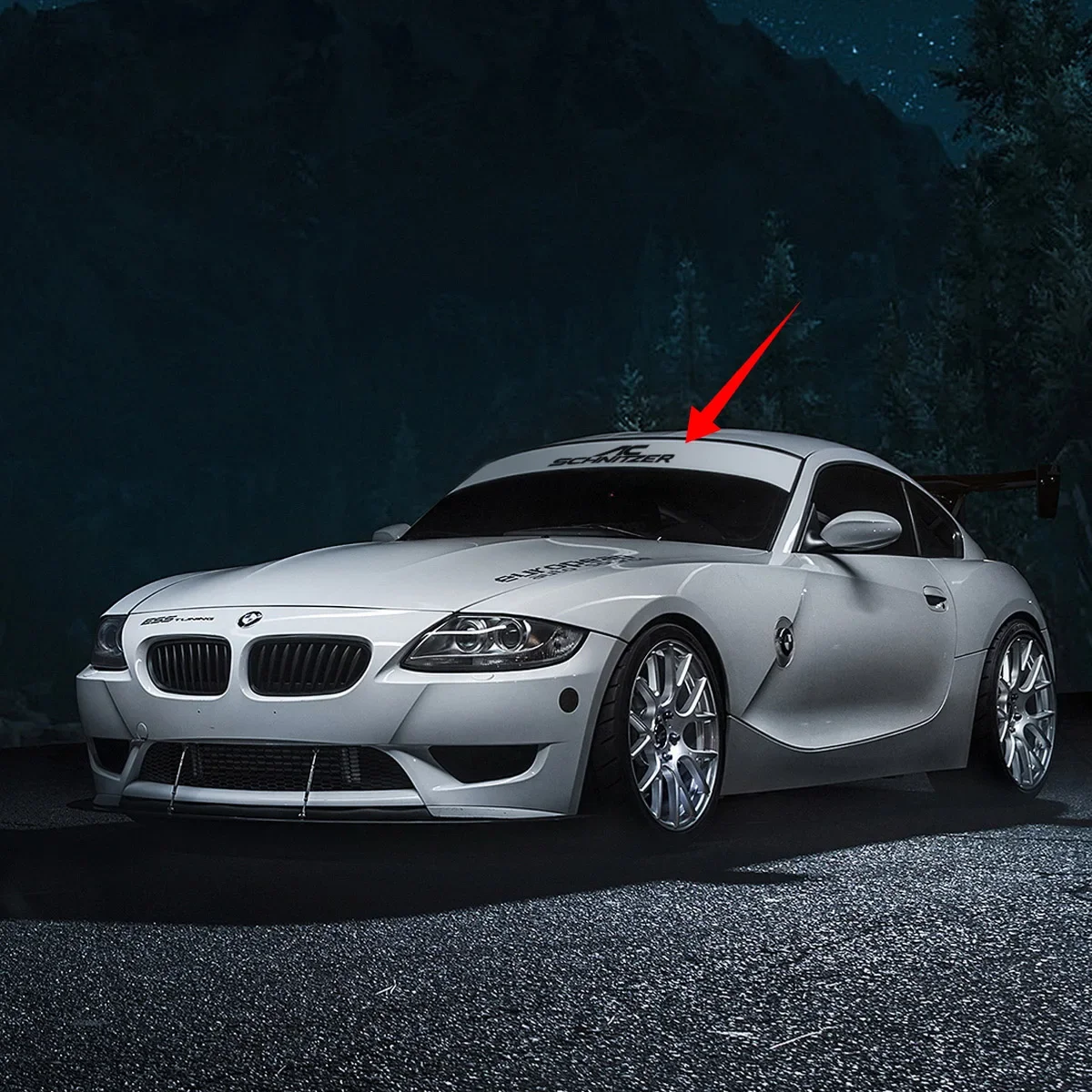 Car Styling Sticker Auto Front File Windshield Window Windscreen Banner Decals for AC Schnitzer