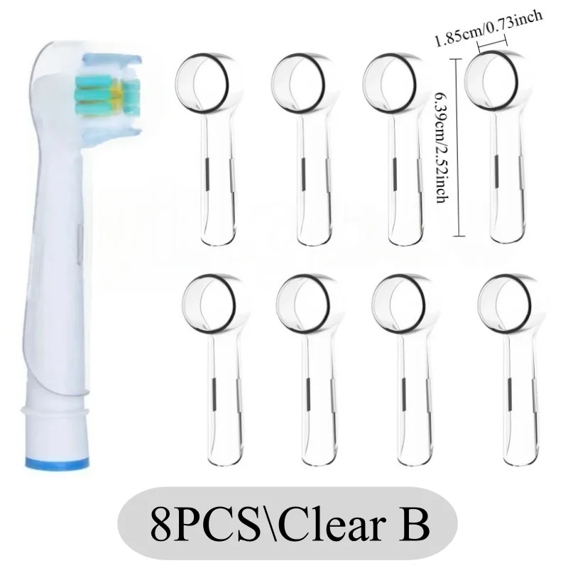 2-8 Stuks Kleuren Tandenborstel Stofdicht Covers Caps Compatibel met Braun Oral B & iO Serie Elektrische Tandenborstel hoofd Protector