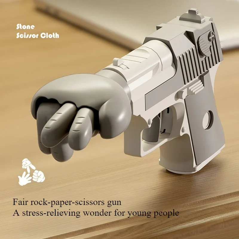 Rock-paper-scissors, Rock-paper-scissors, Tabletop Games, Gun Props, Stress-relieving Toys, Creative Gifts