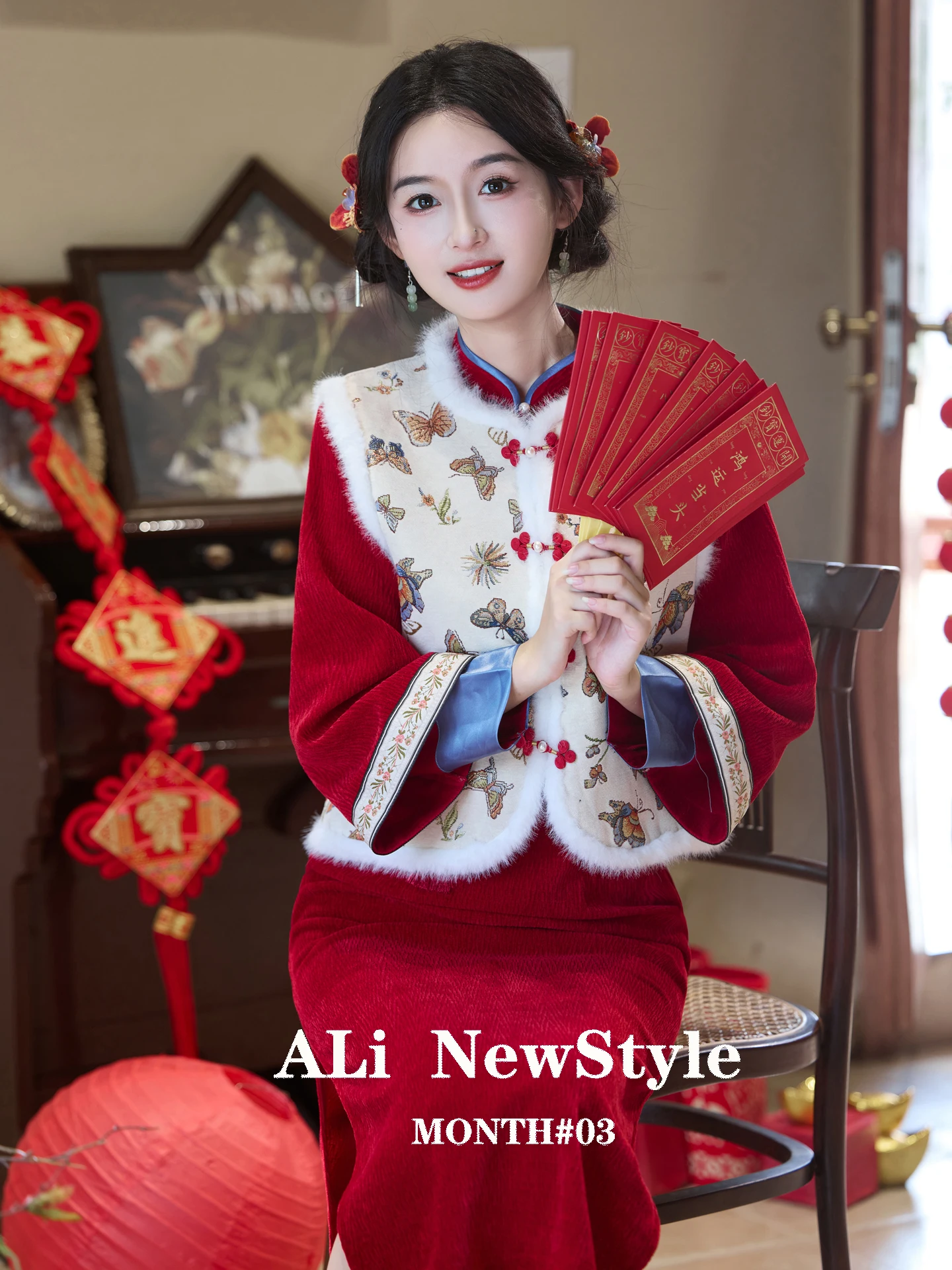 ele-new-chinese-sle-vest-set-women's-retro-national-trend-tang-suit-top-dr-long-sve-mid-length-skirt
