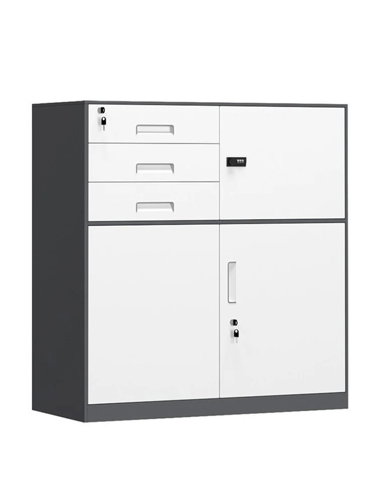 PQF File Cabinet Low Cabinet Tool Locker Drawer with Lock Cabinet Sundries Storage Cabinet