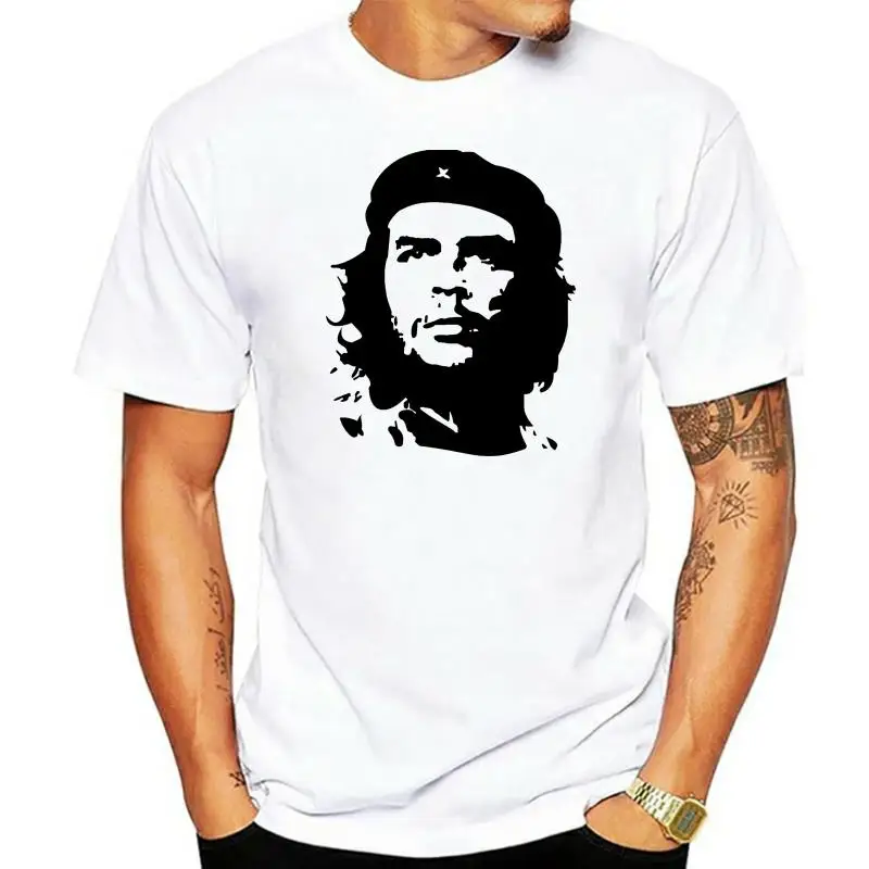 Che Guevara Portrait T-Shirt Cuba Revolution Communist Guerrilla Castro Grey Whi For Youth Middle-Age The Old Tee Shirt