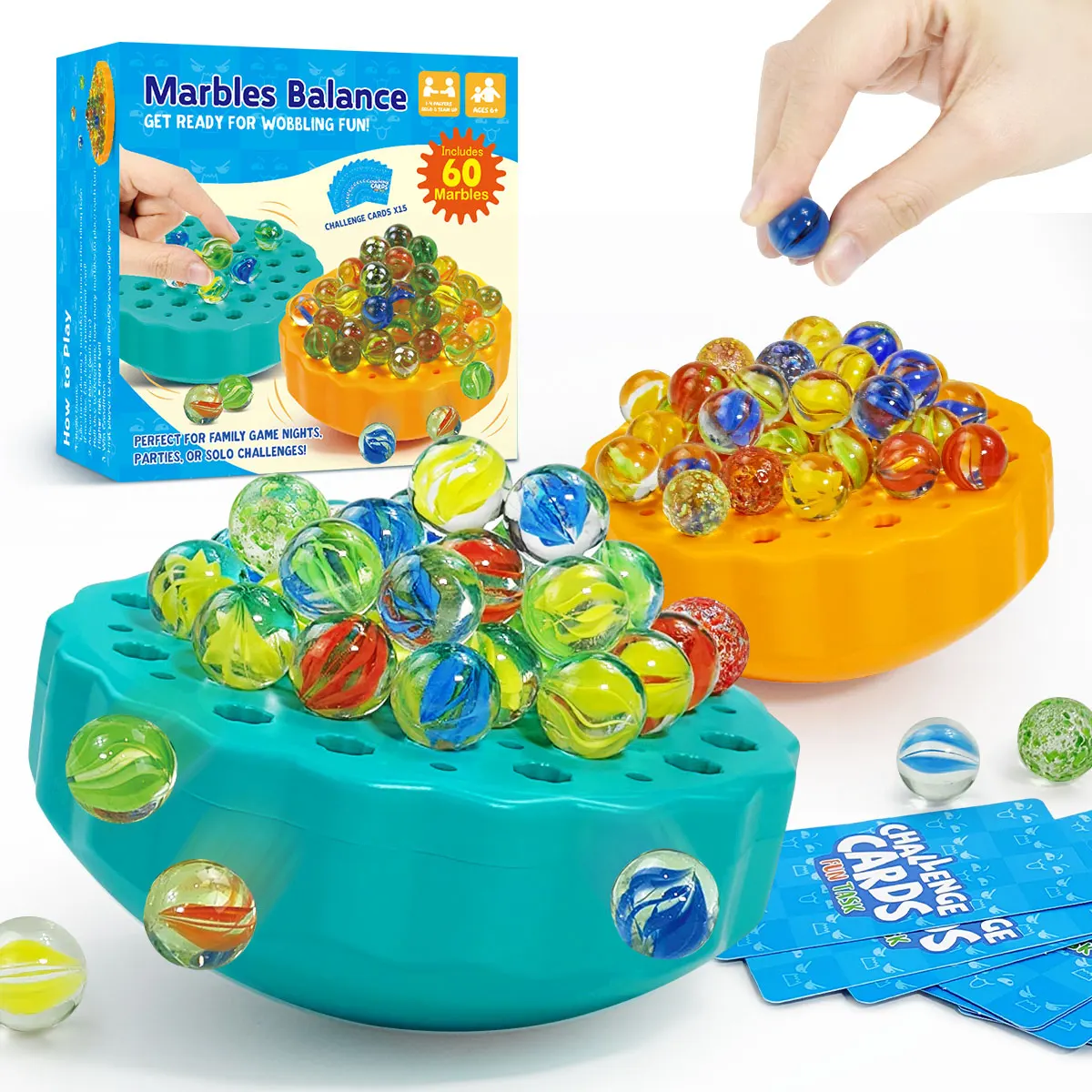 

Glass bead balancing toy for children