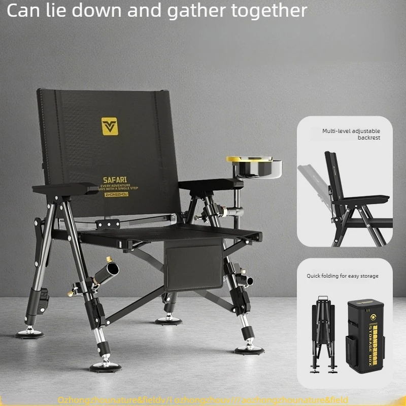 

Fishing Chair 2026 New Wild Fishing Foldable Portable All Terrain Complete Chair Set Breathable Comfort Safe Stable for Angler
