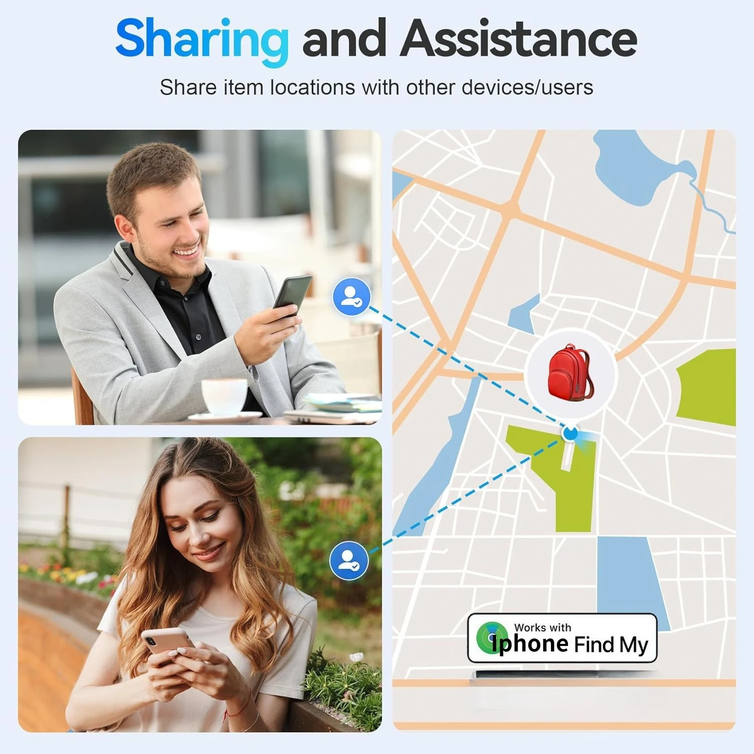 Mini Smart Tag Globa Locator GPS For Iphone IOS Find My Airtag Anti Lost Reminder Tracker Finder for Car Wallet Kid Key Luggage