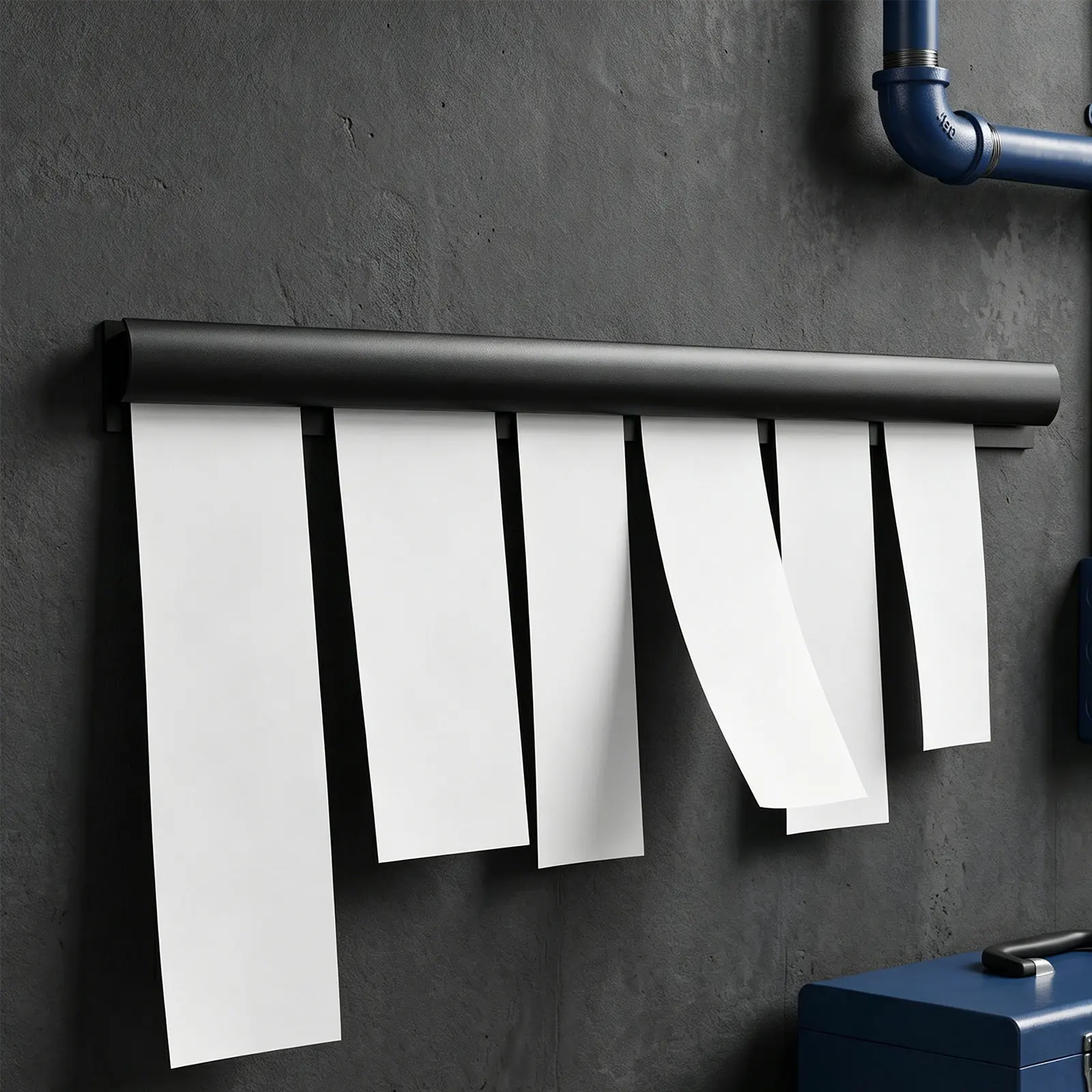 Kitchen Order Ticket Holder Rail 15.7 Inch No Drill Wall Mounted Receipt Rack Restaurant Bill Grabber Clip Checkout Counter