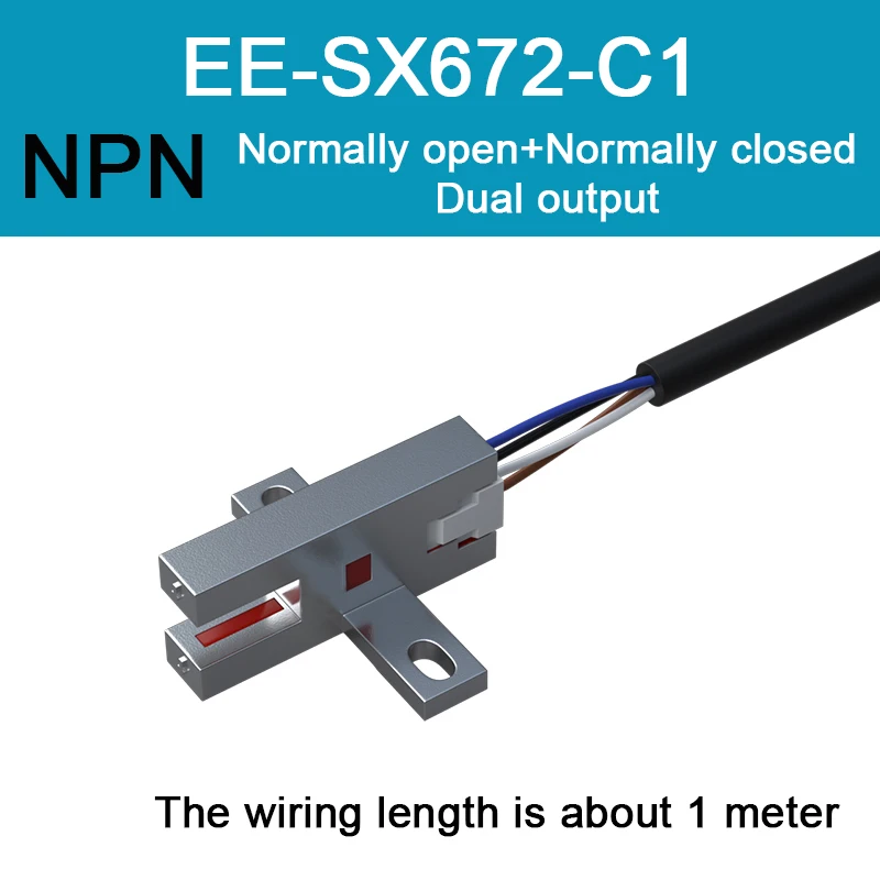 Sensor de interruptor fotoelétrico com slot de metal em forma de U EE-SX670 671 672 674 676 677NPN Limite