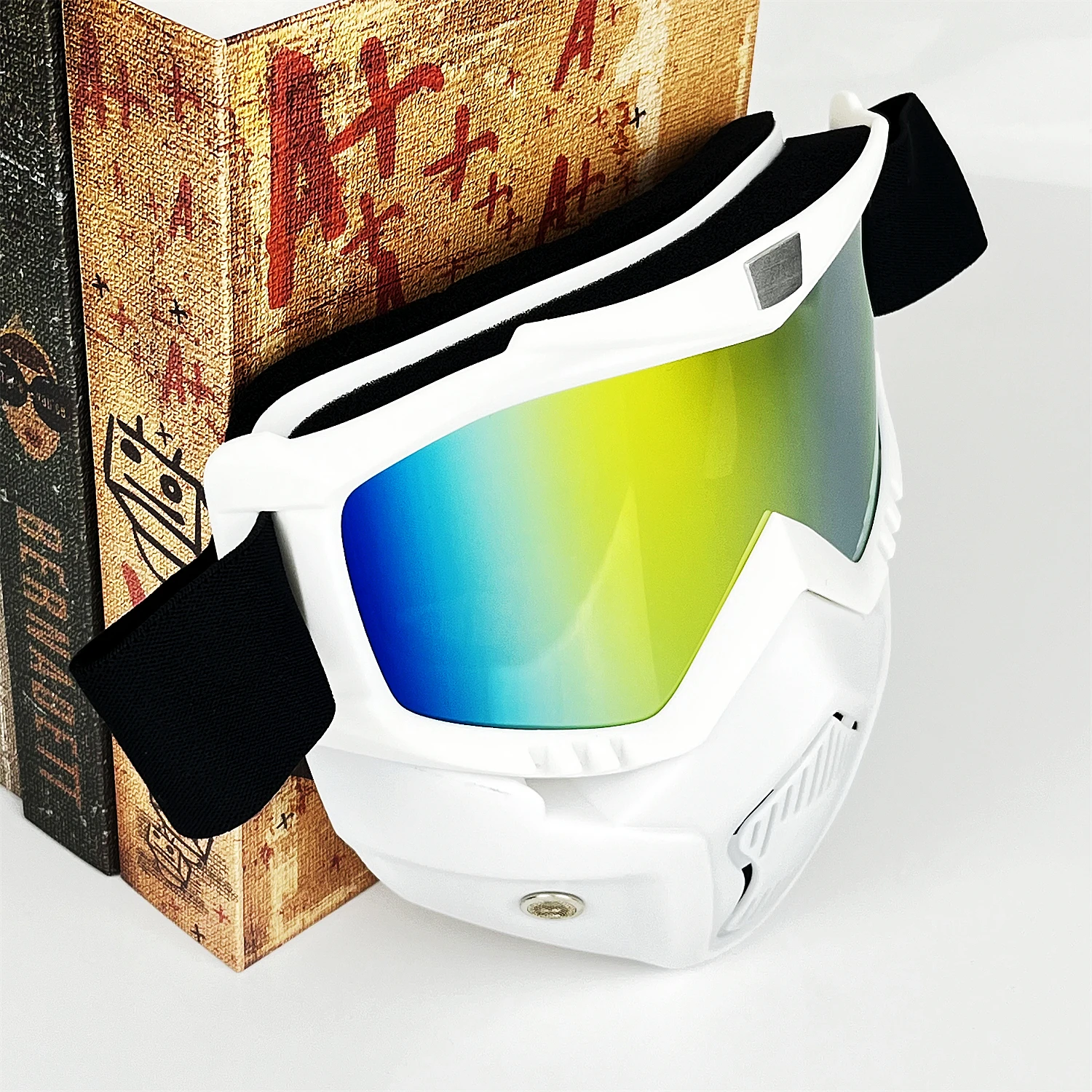 

1Pcs One-Piece Detachable Riding Mask - Wind/Sand Resistant, Wide Vision & Comfortable Breathable for ATV MX