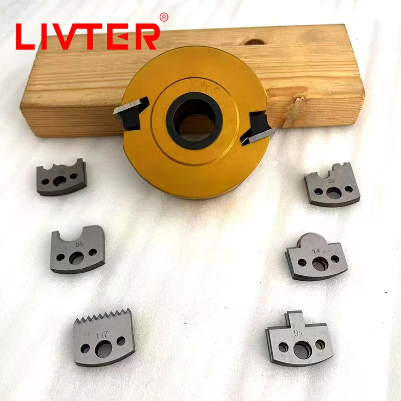 LIVTER 7PCS One Set Spindle Moulder Kitchen Cutter with replacement blade