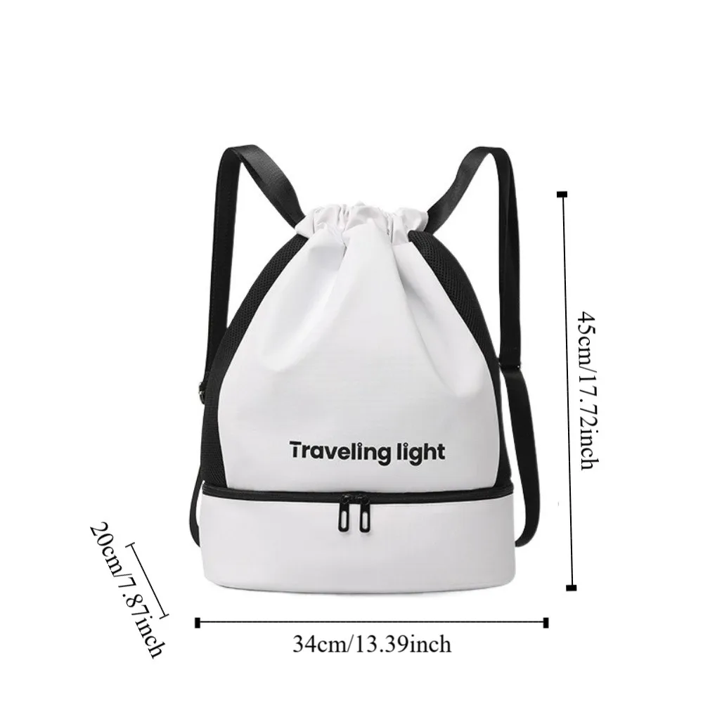 Waterproof Travel Fitness Bag Independent Shoe Bag Dry Wet Separation Sport Basketball Bag Splashproof Large Capacity
