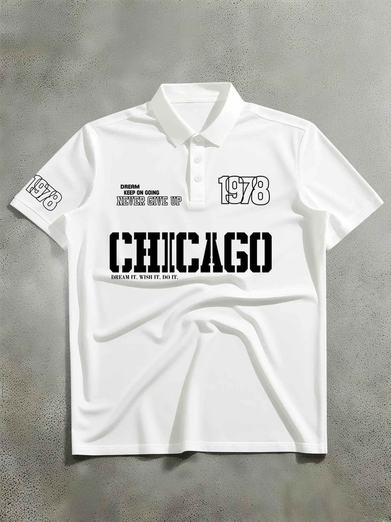 Herenmode poloshirt met print, - Street Fashion Chicago recensie en prijs