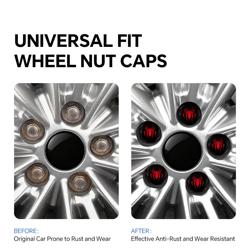 20PCS Car Wheel Caps Bolts For Xiaopeng G6 G9 P7 P7i G7 Tire Nut Caps Car Wheel Lug Nut Car Tire Screw Wheel Hub Nut