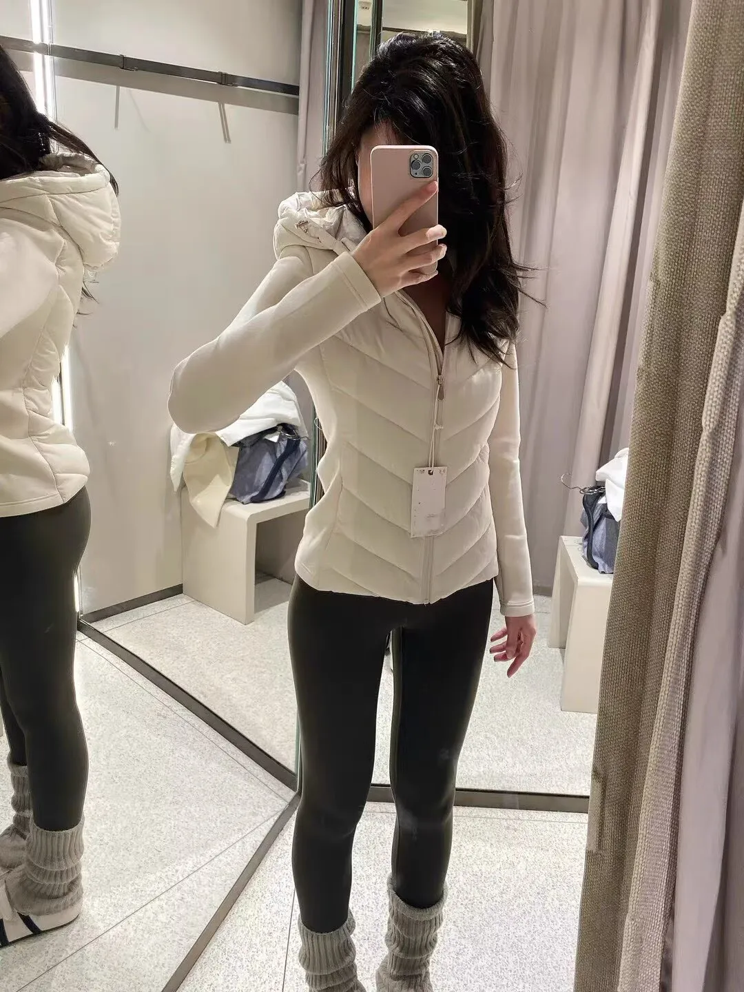 Women's Elegant Patchwork Hooded Down Cotton Jackets 2026 Autumn Winter  Lady Fashion Army Green Warm Slim Fit Parkas  Outwear