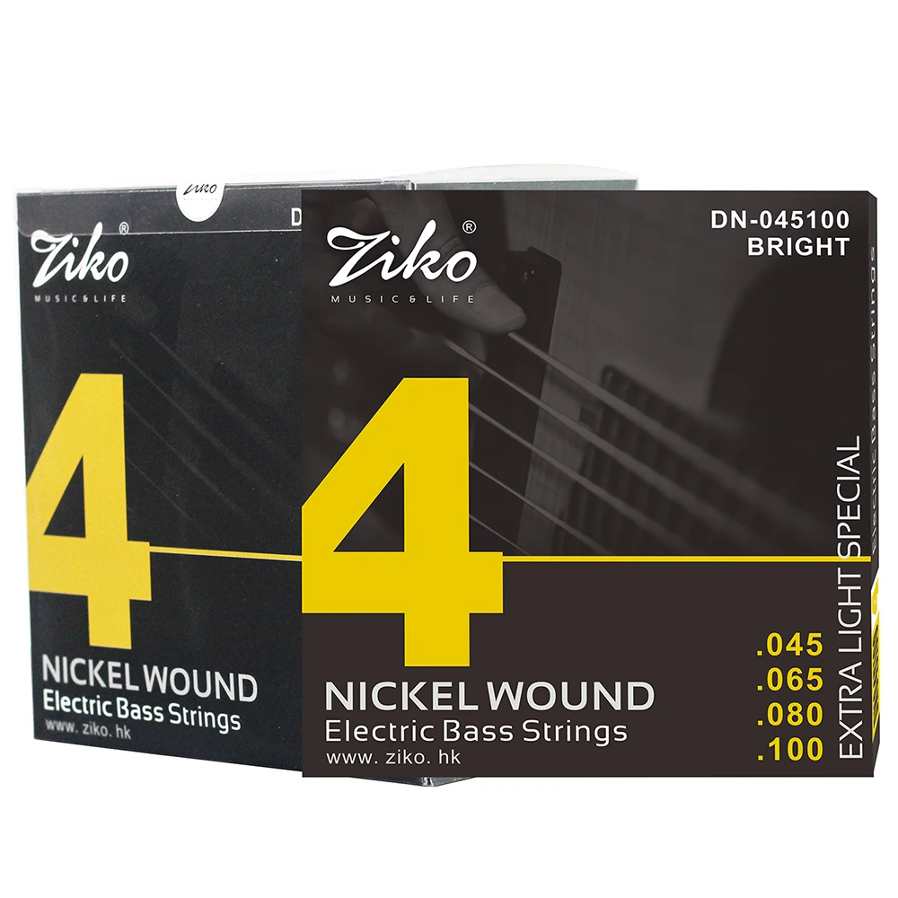 ZIKO 4 Strings Bass Electric Guitar Strings Strings Nickel Wound Hexangon Alloy Core Guitar String Electric Bass Stringed Parts