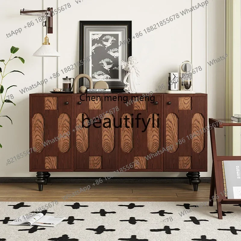 

M178 Medieval style dining side cabinet, living room decoration storage locker, American style porch cabinet against the wall293