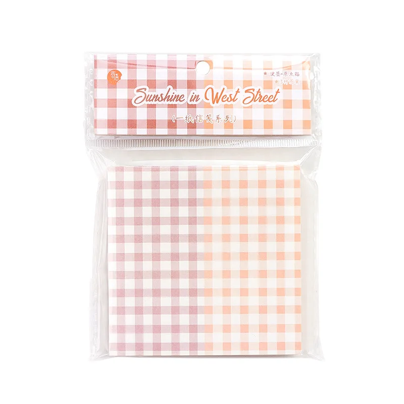 Grid Collage Memo Pad Decoration DIY Material Scrapbooking Message Schedule Notes Paper Notepad Cute Stationery School Supplies